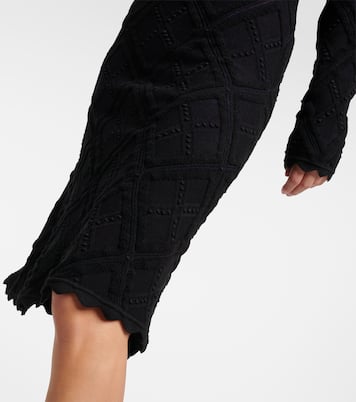 Abito midi in misto lana  | Burberry