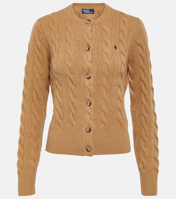 Cable-knit wool and cashmere cardigan | Polo Ralph Lauren