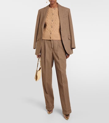 Cable-knit wool and cashmere cardigan | Polo Ralph Lauren