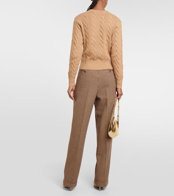 Cable-knit wool and cashmere cardigan | Polo Ralph Lauren