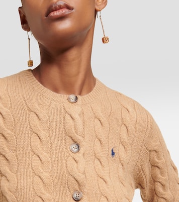 Cable-knit wool and cashmere cardigan | Polo Ralph Lauren