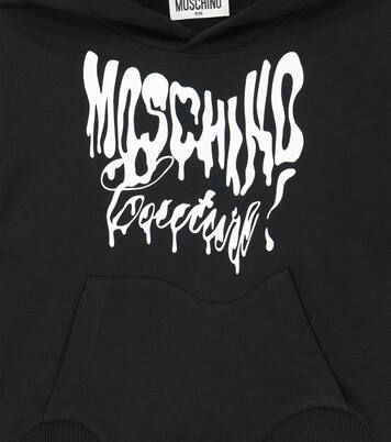 Felpa con cappuccio in jersey di cotone | Moschino Kids