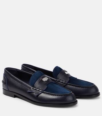 Loafers Penny aus Leder und Veloursleder | Christian Louboutin