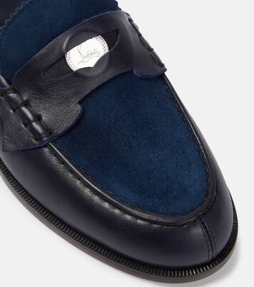 Loafers Penny aus Leder und Veloursleder | Christian Louboutin