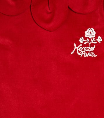 Robe brodée en coton | Kenzo Kids