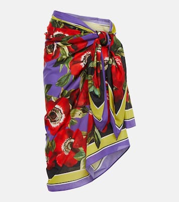 Pareo de algodón floral | Dolce&Gabbana
