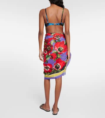 Pareo de algodón floral | Dolce&Gabbana