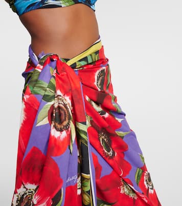 Pareo de algodón floral | Dolce&Gabbana