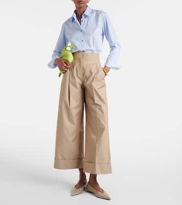 Pantalon ample en coton mélangé | 'S Max Mara