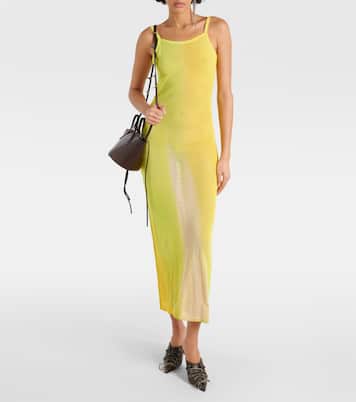 Vestido largo Etika de malla de algodón | Acne Studios