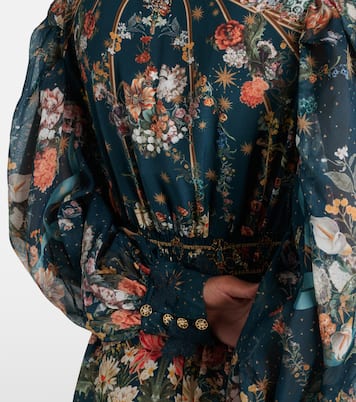 Robe en soie à fleurs et ornements | Camilla