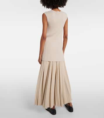 Soldino ribbed-knit jersey top | Max Mara