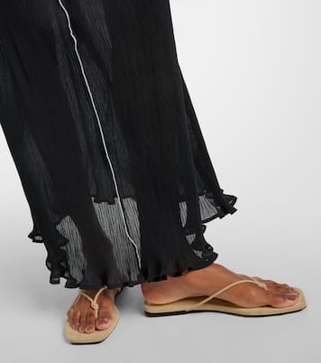 Tongs The Knot en daim | Toteme