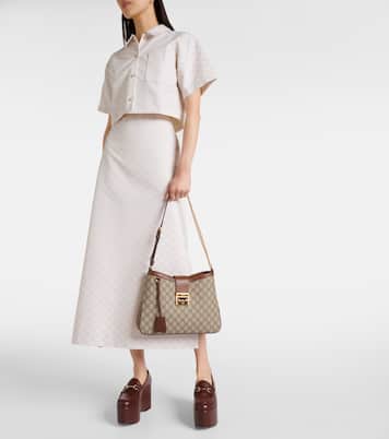 Schultertasche Padlock Medium GG aus Canvas | Gucci