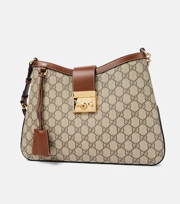 Schultertasche Padlock Medium GG aus Canvas | Gucci