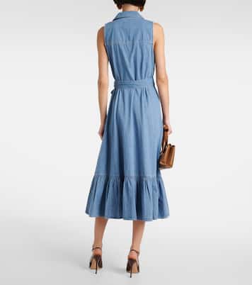 Robe midi Edwina en jean | Veronica Beard