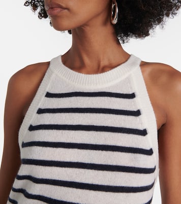 Tank top Myrick in cashmere a righe | Veronica Beard