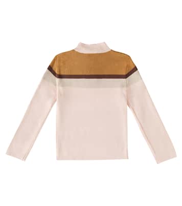 Pullover in cotone e lana con logo | Chloé Kids
