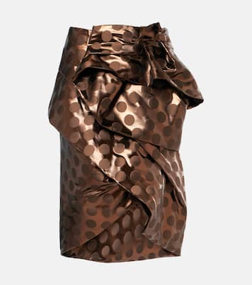 Jupe midi en lamé | Dries Van Noten