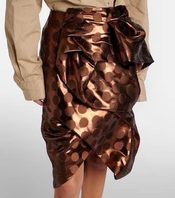 Jupe midi en lamé | Dries Van Noten