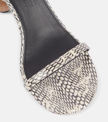 Bisou embossed leather sandals | Jacquemus