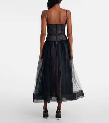 Abito in tulle con cristalli | Erdem