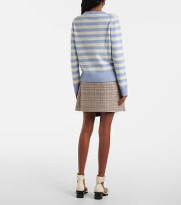 Jersey de mezcla de lana a rayas | Ganni