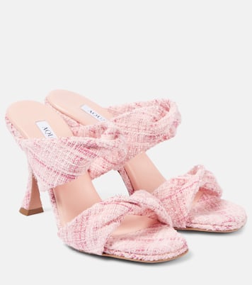 Twist 95 tweed mules | Aquazzura