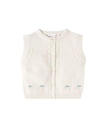 Veste sans manches Erini brodée en coton | Bonpoint