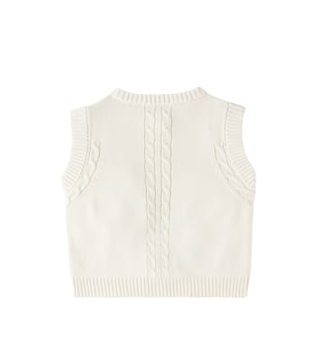 Veste sans manches Erini brodée en coton | Bonpoint