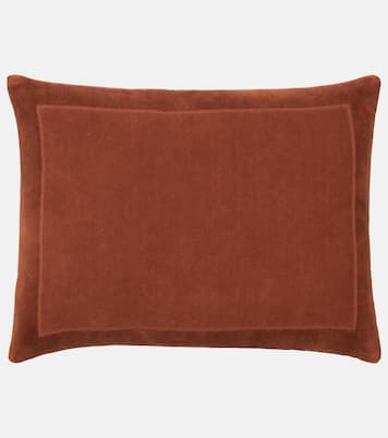 Crest cotton velour and terry cushion | Loro Piana