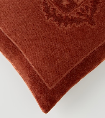 Crest cotton velour and terry cushion | Loro Piana