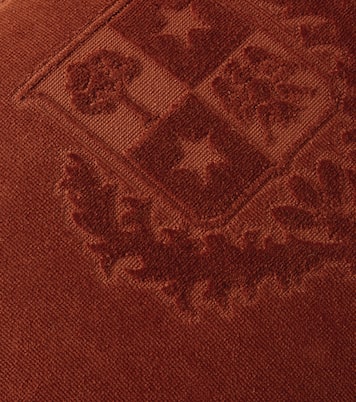 Crest cotton velour and terry cushion | Loro Piana