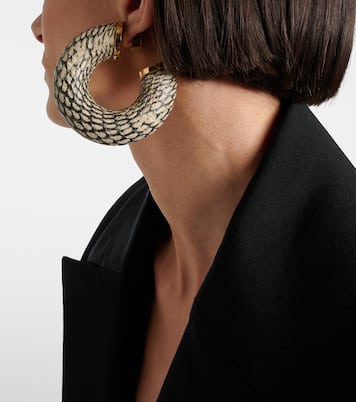 Pendientes de aro The Mojave grabados | Jacquemus