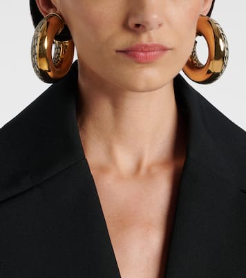 Pendientes de aro The Mojave grabados | Jacquemus