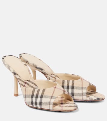 Mules con Burberry Check | Burberry