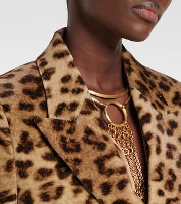 Leopard-print cotton blazer | Chloé