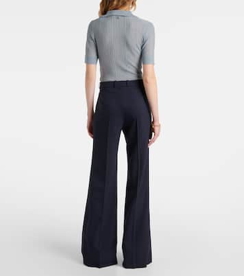 Pantalones anchos de mezcla de lana | Chloé