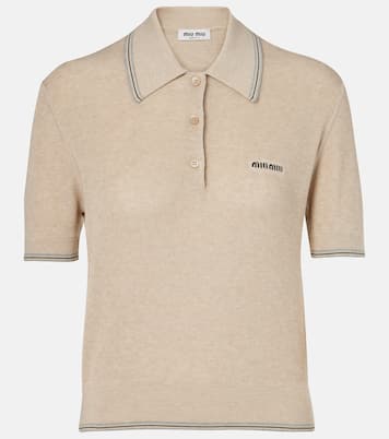 Polopullover aus einem Baumwollgemisch | Miu Miu