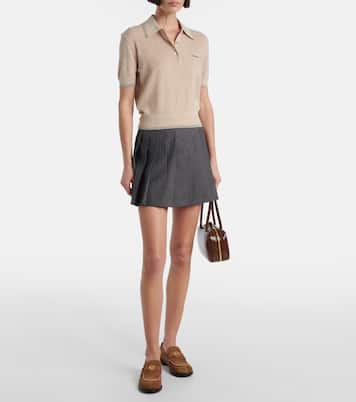 Polopullover aus einem Baumwollgemisch | Miu Miu