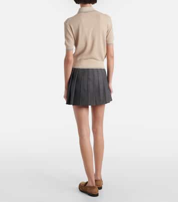 Polopullover aus einem Baumwollgemisch | Miu Miu