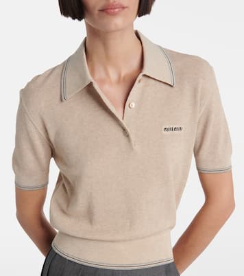 Polopullover aus einem Baumwollgemisch | Miu Miu