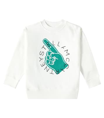 Felpa in jersey di cotone con logo | Stella McCartney Kids