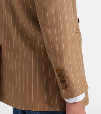 Blazer Heretique rayé en lin | Blazé Milano