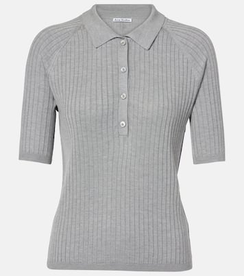 Polo in maglia di seta | Acne Studios