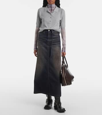 Polo in maglia di seta | Acne Studios