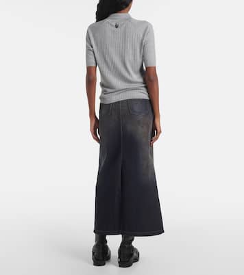 Polo in maglia di seta | Acne Studios