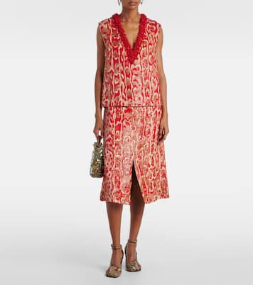 College beaded-embellished top | Dries Van Noten