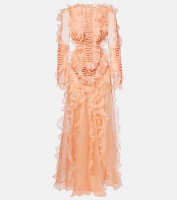Abito lungo Balance in organza di seta | Zimmermann