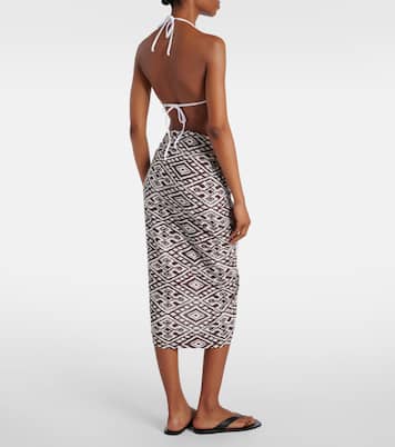 Pareo printed beach cover-up | Melissa Odabash